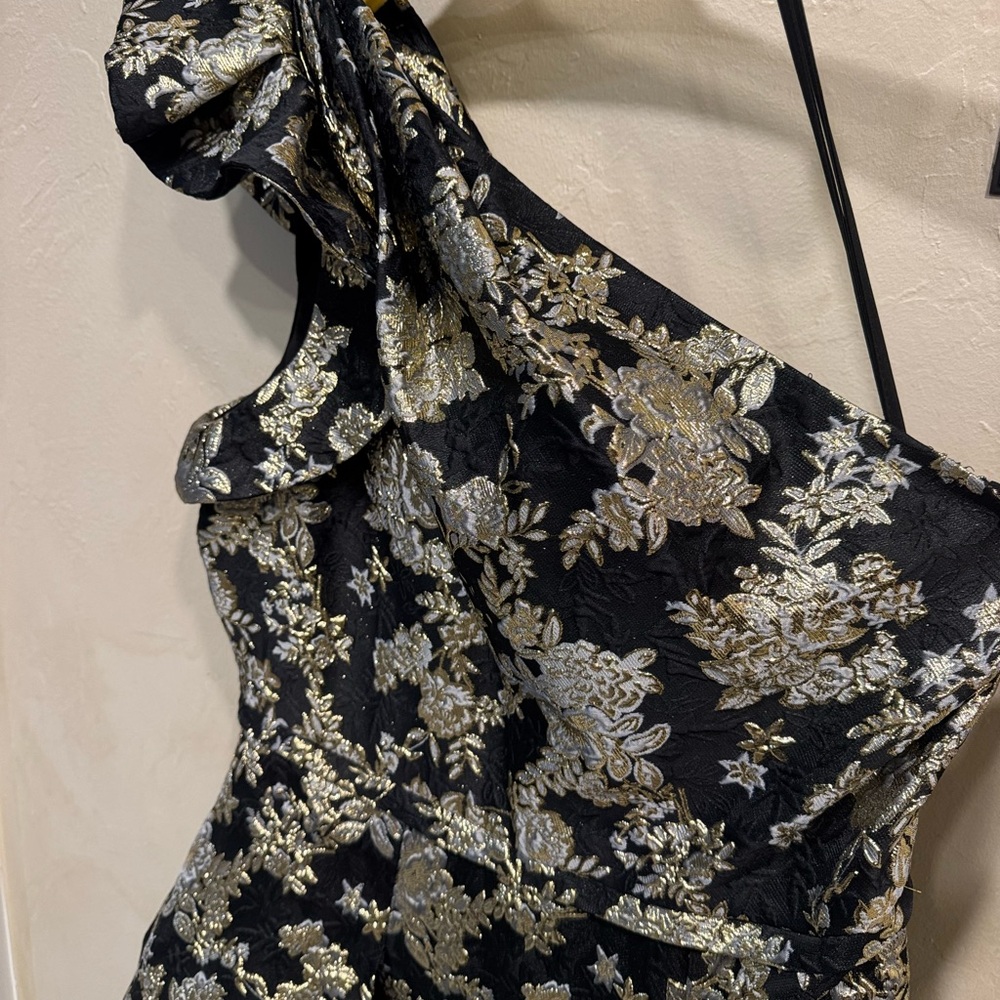Antonio Melani Black & Gold Brocade Gown – Size 14 – NEW - Picture 7 of 10